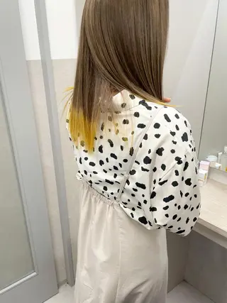 ロング カラー ヘアアレンジ autre所属・大久保 ひでなりのヘアスタイル