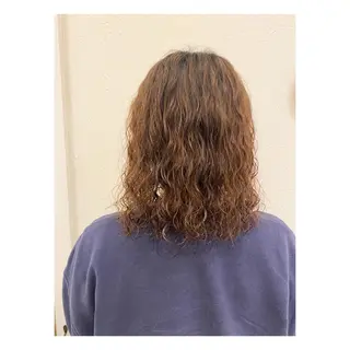 セミロング パーマ 菊池大一 溝の口パーマのヘアスタイル