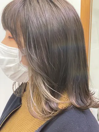 ミディアム カラー ✨オール年代🆗 🤍内田亜由子のヘアスタイル
