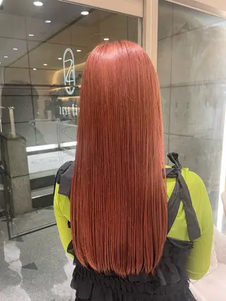 ロング カラー 透明感カラー/ 縮毛矯正/ユイ☆彡のヘアスタイル