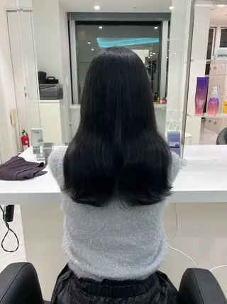 ロング カラー ヘアアレンジ 🫧透明感ラベンダー 似合わせ🫧あい🫧のヘアスタイル