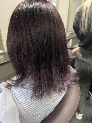 ミディアム カラー ハイトーンカラー 坂本 翼のヘアスタイル