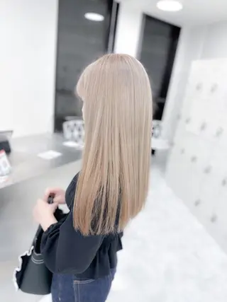 カラー ヘアアレンジ ロング 🫧柔らか透明感🫧 大人っぽヘア🛁🫧のヘアスタイル