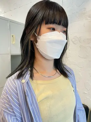 ミディアム カラー ヘアアレンジ satsuki 暖色・ブラウンカラーのヘアスタイル