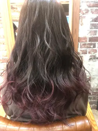 ロング カラー 藤木 雅俊のヘアスタイル