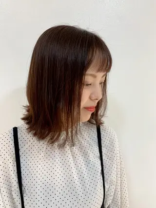 ミディアム カラー 韓国ヘア特化🇰🇷 心斎橋【ユリカ】のヘアスタイル