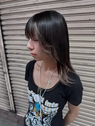 セミロング カラー minari ミナリのヘアスタイル