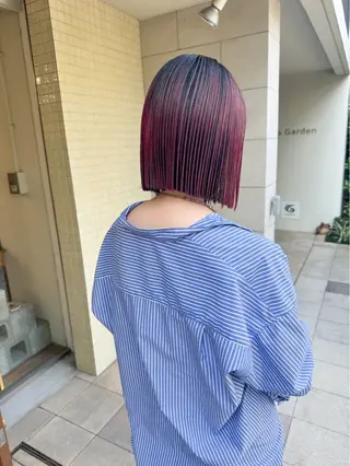 ショート カラー 中崎町ハイトーン🫧 神崎 源のヘアスタイル