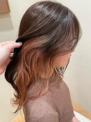 ロング 箭内葉月🌿 フェザーパーマ🌿のヘアスタイル