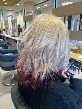 セミロング カラー 大谷 真祈ｵｵﾀﾆ ﾏｻｷのヘアスタイル