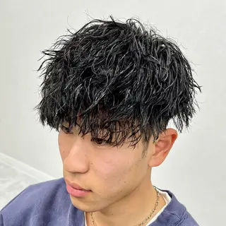 ショート パーマ メンズ メンズカット/波巻き TAKUMAのヘアスタイル