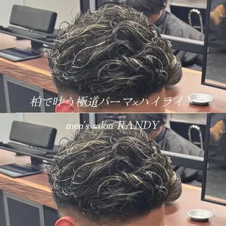 カラー パーマ メンズ 柏メンズカットパーマ NO.1タイチのヘアスタイル