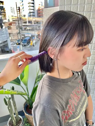 ショート カラー ブリーチ/ハイトーン 🌏💊RAINEのヘアスタイル