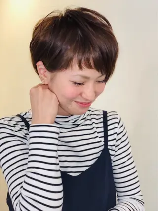 ショート カラー パーマ m ā l o. マァロのヘアスタイル