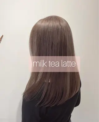 セミロング 🧡ミルクティー/ レイヤー🧡ショウナのヘアスタイル