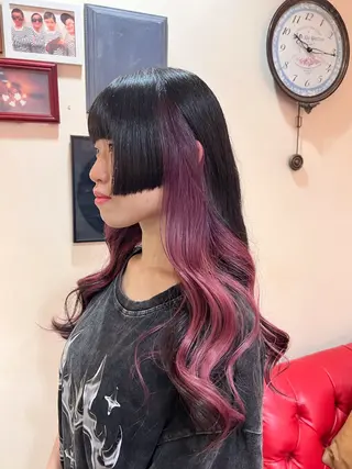 ロング カラー hair&space velon所属・推しカラー🫧 サーシャのヘアスタイル