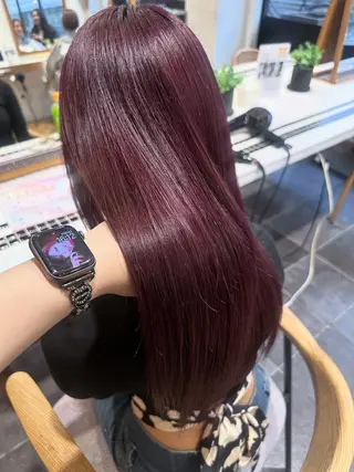 ロング カラー YUI ☪︎/ウルフ /レイヤー/ハッシュのヘアスタイル
