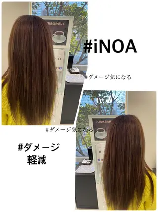 ロング カラー 🦉西野 🦊真裕のヘアスタイル