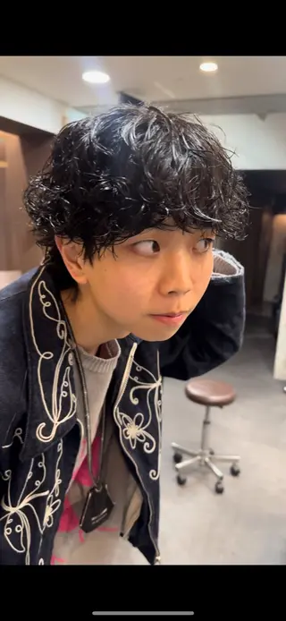 パーマ メンズ 年間2000名担当◎ パーマ職人/仲原佑樹のヘアスタイル