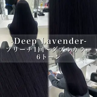 ロング カラー ヘアアレンジ 🫧透明感ラベンダー 似合わせ🫧あい🫧のヘアスタイル