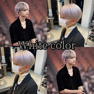 ショート メンズ 柿原啓登【メンズパー マ/ハイトーン】のヘアスタイル