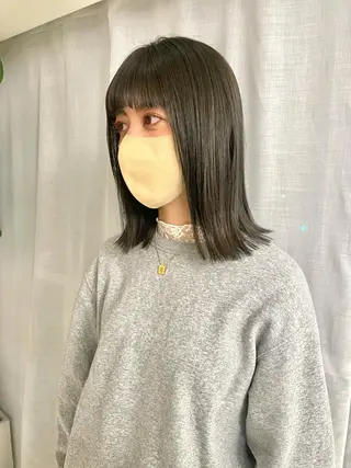 ミディアム fumi 韓国hairのヘアスタイル