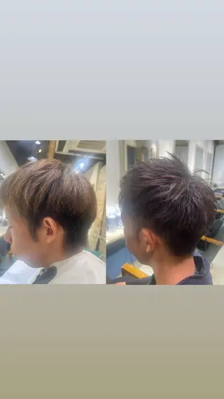 ショート カラー メンズ たけかわ みずきのヘアスタイル