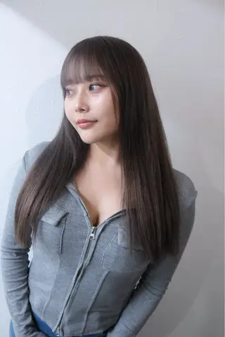 セミロング カラー sunc所属・レイヤーカット ワンホンヘアそうたのヘアスタイル