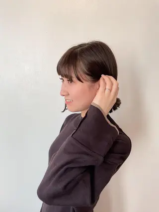 ショート カラー h a k u 大倉 卓人のヘアスタイル