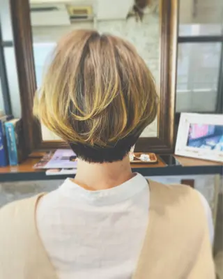 ショート カラー メンズ Calenda/ パーソナル美髪サロンのヘアスタイル