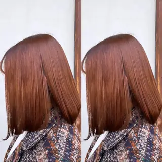 ミディアム カラー ekolu所属・髪質改善・縮毛矯正 特化・ユウシンのヘアスタイル