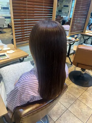 ロング カラー 透明感カラー🫧🩵 林　菜々美のヘアスタイル