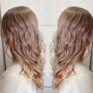 ロング カラー 福森 みずきのヘアスタイル