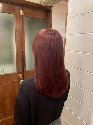 ロング カラー ボブ/縮毛矯正/レイ ヤー♡Natsukiのヘアスタイル