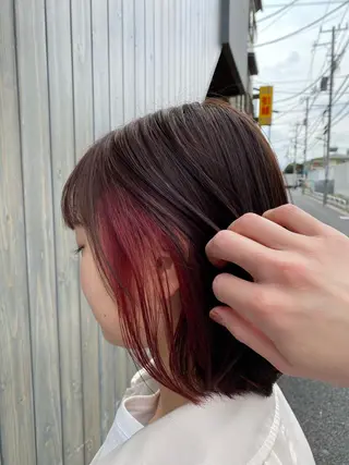 ミディアム カラー ハイトーン/ボブ/ レイヤー💫カイセイのヘアスタイル