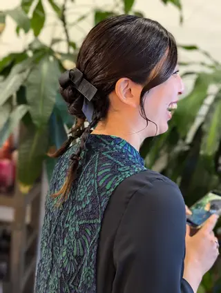 ヘアアレンジ 髪質改善&白髪ぼかし カラー♡店長みやけ♡のヘアスタイル