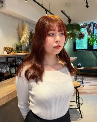 カラー 🍒暖色カラー🍒 ueno aiのヘアスタイル