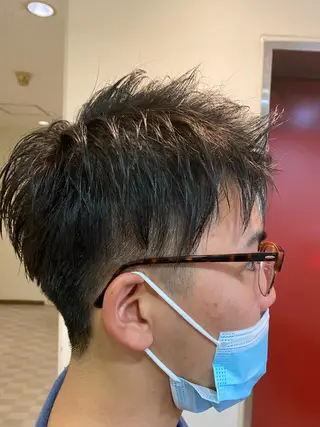 ショート メンズ メッシュ&パーマ特化 🔥山田雄大🔥のヘアスタイル