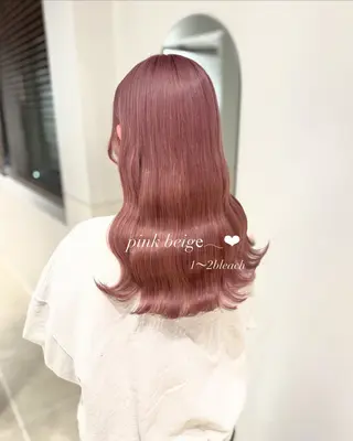 ミディアム カラー ヘアアレンジ 💕ブリーチカラー☁ 髪質改善💖サワのヘアスタイル