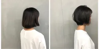 ショート カラー ボブ/ショート/ 白髪染め/メンズ葛西のヘアスタイル