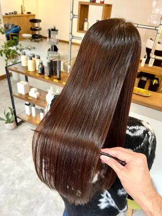 ロング Jyue-ru/北谷 /縮毛矯正/髪質改善のヘアスタイル