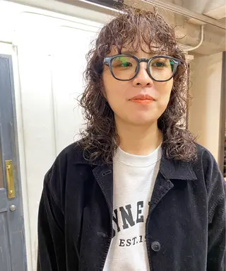 セミロング パーマ 下北沢 soiのヘアスタイル