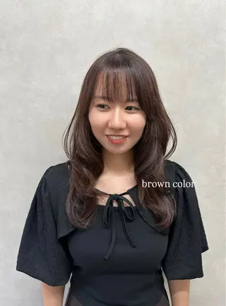 セミロング カラー 韓国ｽﾀｲﾙ🩶/ ﾚｲﾔｰ/ayanaのヘアスタイル