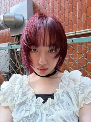 カラー YURiA /暖色/海外風のヘアスタイル