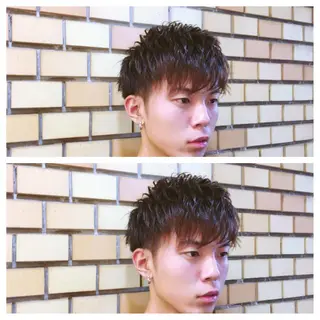 ショート メンズ サトウ レンマのヘアスタイル