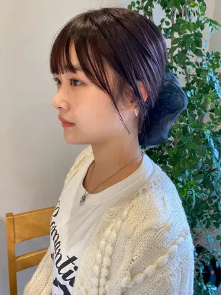 ミディアム カラー ヘアアレンジ 当日予約大歓迎💗 依田瑞希のヘアスタイル
