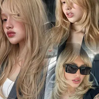 セミロング カラー MEI🎀つやカラー 🎀レイヤー🎀渋谷のヘアスタイル