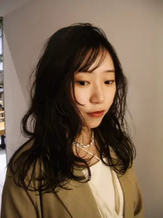 セミロング カラー ヘアアレンジ marino マリノのヘアスタイル