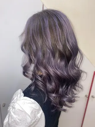 ロング ゆぴ☾‪/推しカラー /ハイトーンのヘアスタイル