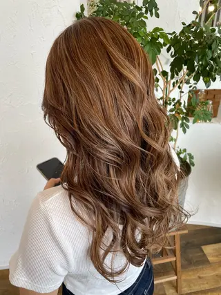 ロング カラー 🌸小掛🌸 豊橋外国人風カラーのヘアスタイル
